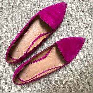 Joie Daydream Magenta Suede flats